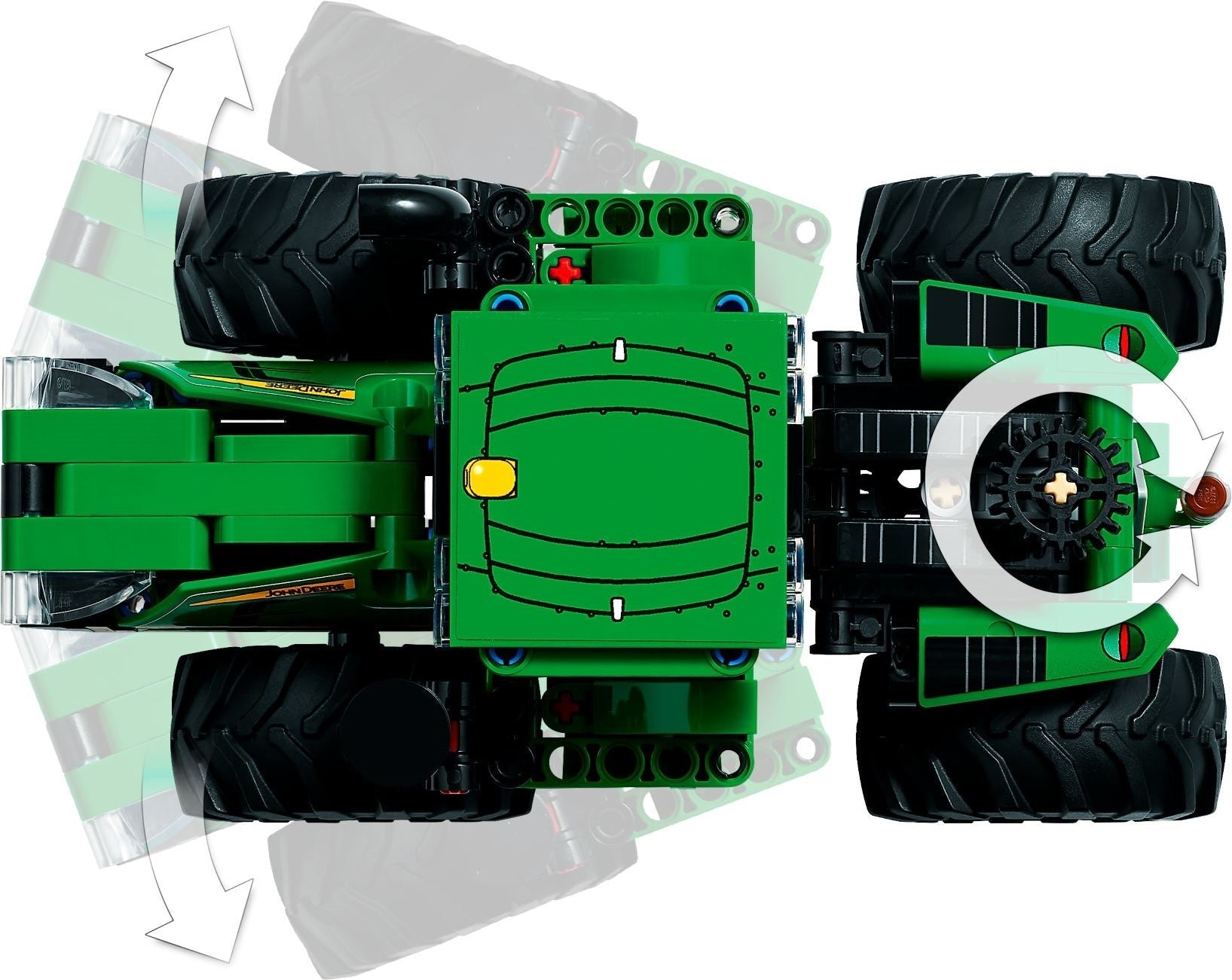 LEGO Technic Series 42136 John Deere 9620R 4WD Tractor - SuperSaverAU - view 4