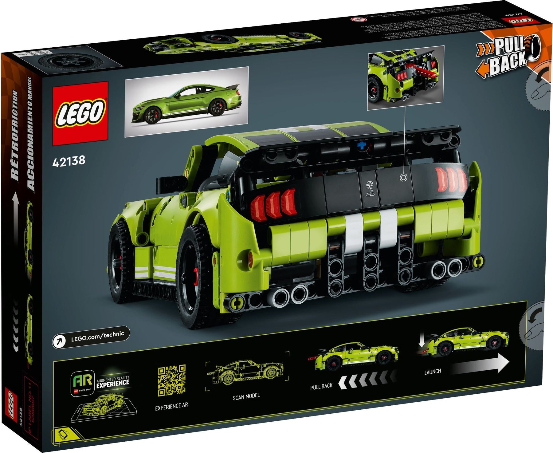 LEGO Technic: Ford Mustang Shelby GT500 [42138] - SuperSaverAU - view 6