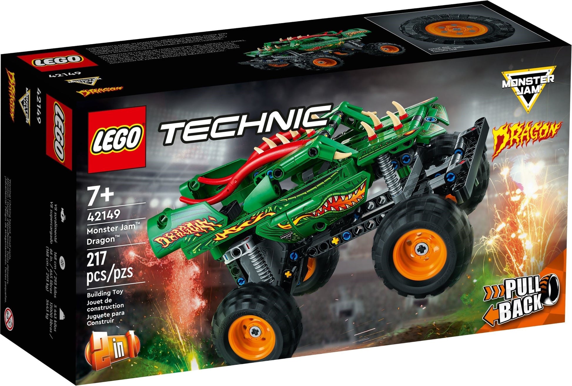 LEGO Technic Series 42149 Monster Jam™ Dragon™- Auzzi Store