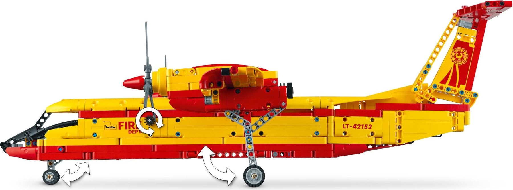 LEGO 42152 Firefighter Aircraft – Rescue Plane Playset - SuperSaverAU - view 7