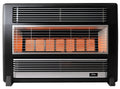 Omega Altise Brigadier LPG Radiant Convector Heater - Black Marble - 3 Heat Settings - Castors - OABRFLPBM