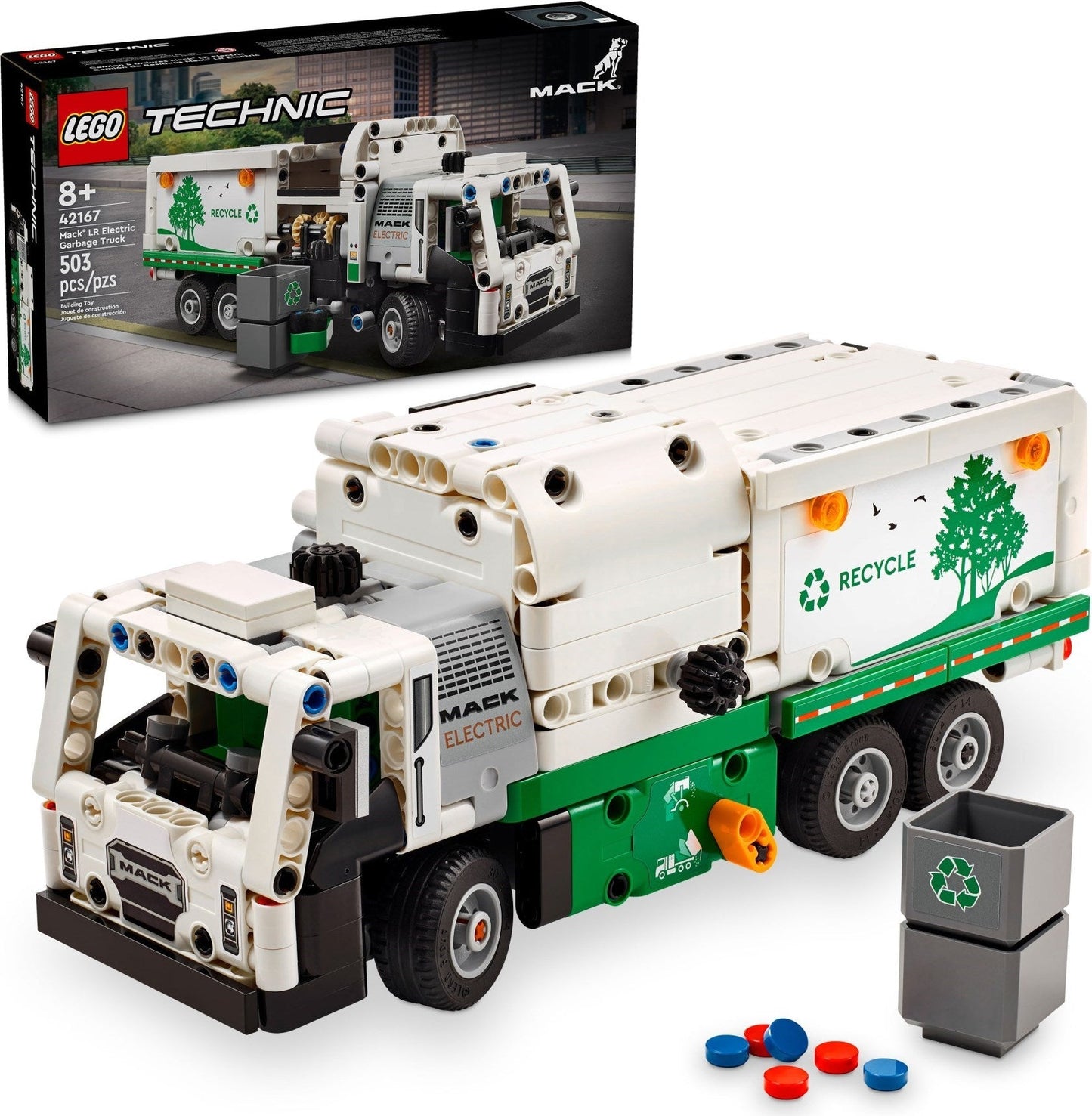 LEGO Technic Series 42167 Mack® LR Electric Garbage Truck- Auzzi Store