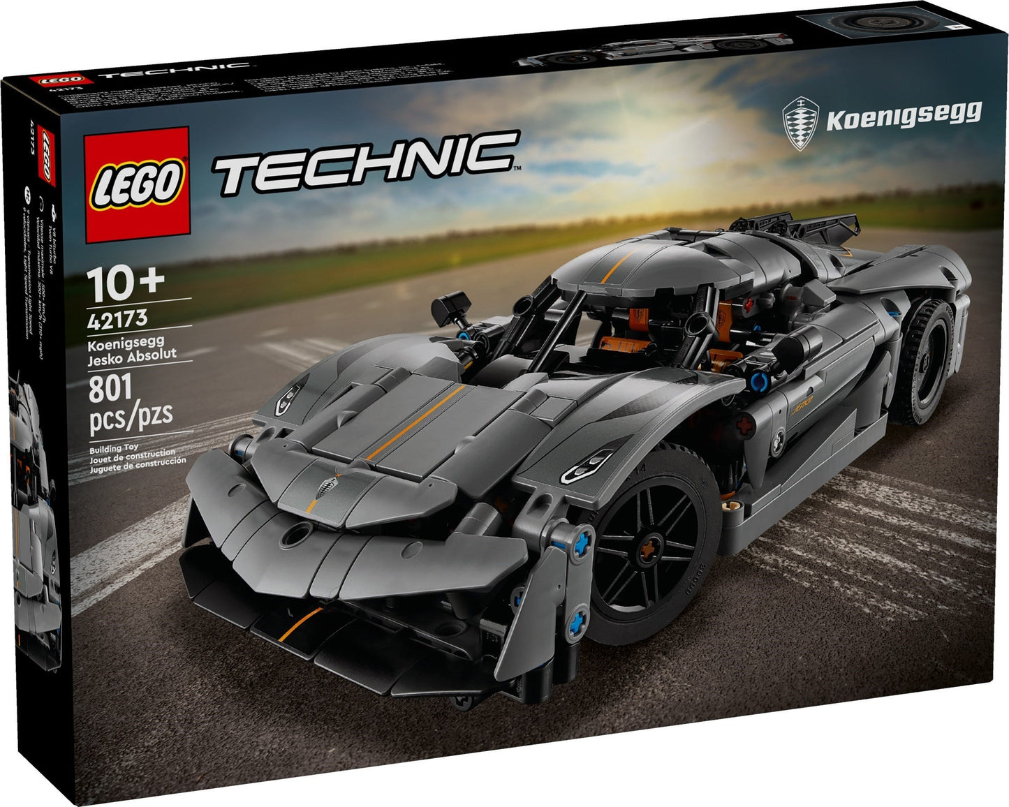 LEGO Technic Koenigsegg Jesko Absolut Grey Hypercar 42172