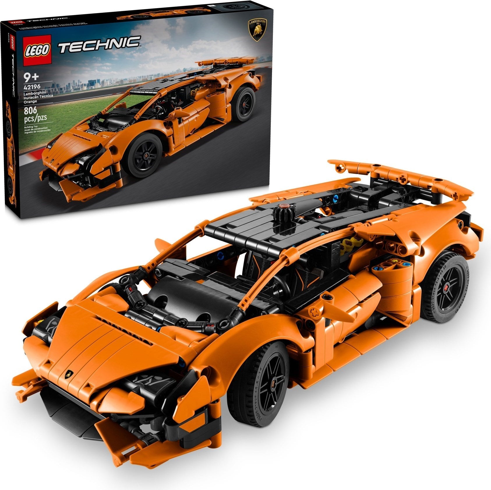 LEGO Technic Lamborghini Huracán Tecnica Orange 42195 - SuperSaverAU - view 1