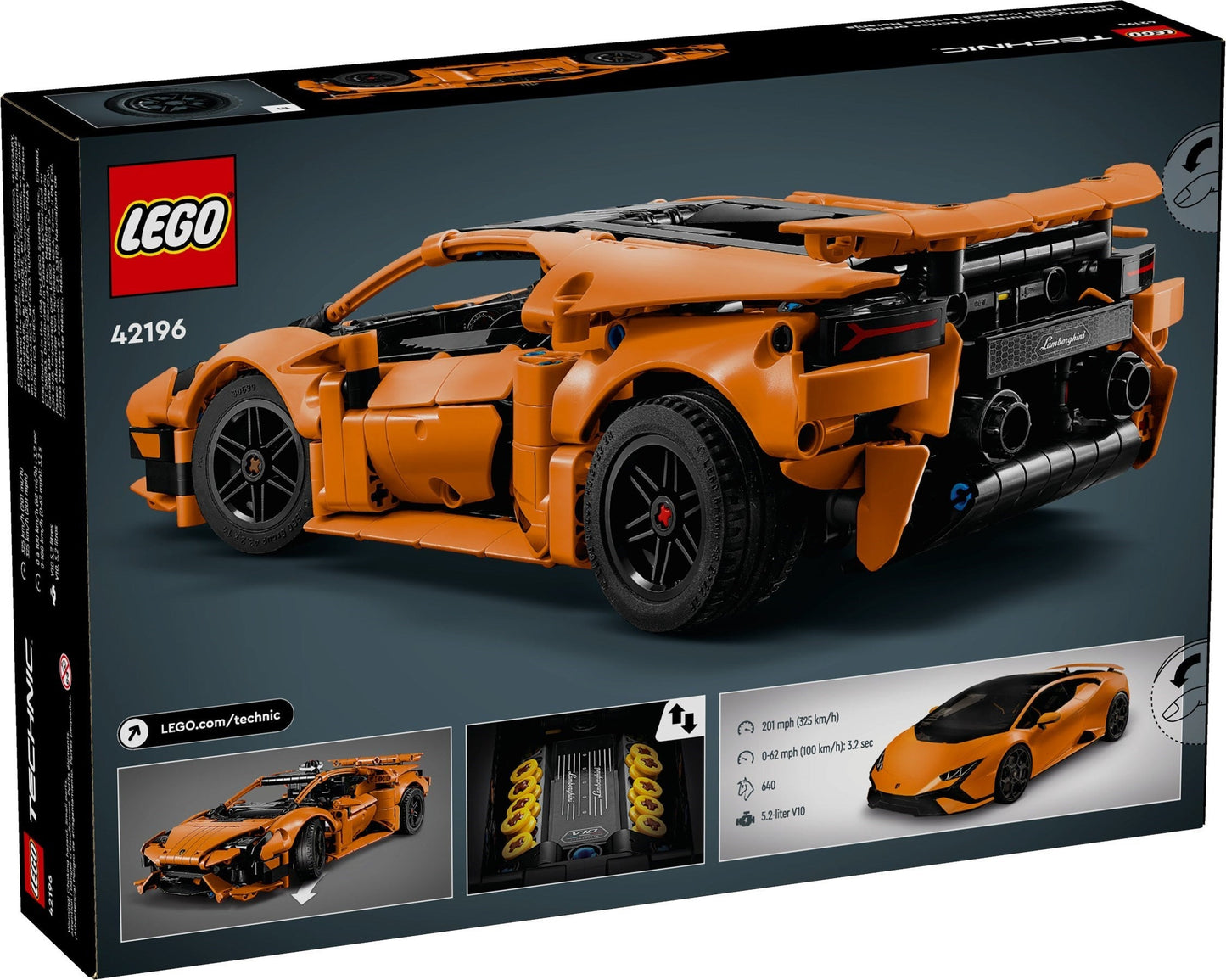 LEGO Technic Lamborghini Huracán Tecnica Orange 42195