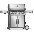 Napoleon Rogue Pro-S 525 4 Burner Natural Gas Freestanding BBQ - Silver - Side Burner - RPS525RSIBNSS-2-AU