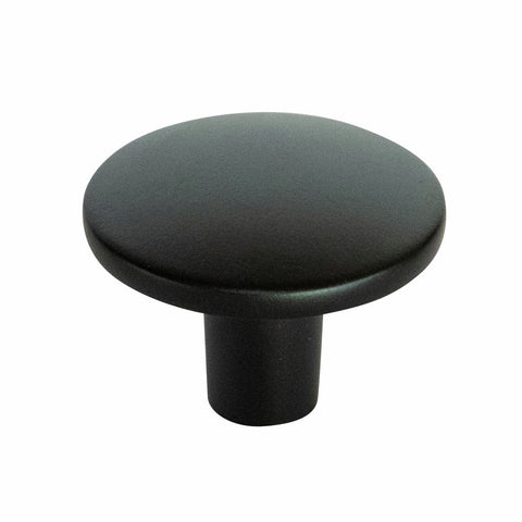 Taskmaster 37mm Matte Black Cabinet Knob - 37mm - Steel - 1 Pack - SuperSaverAU - view 1