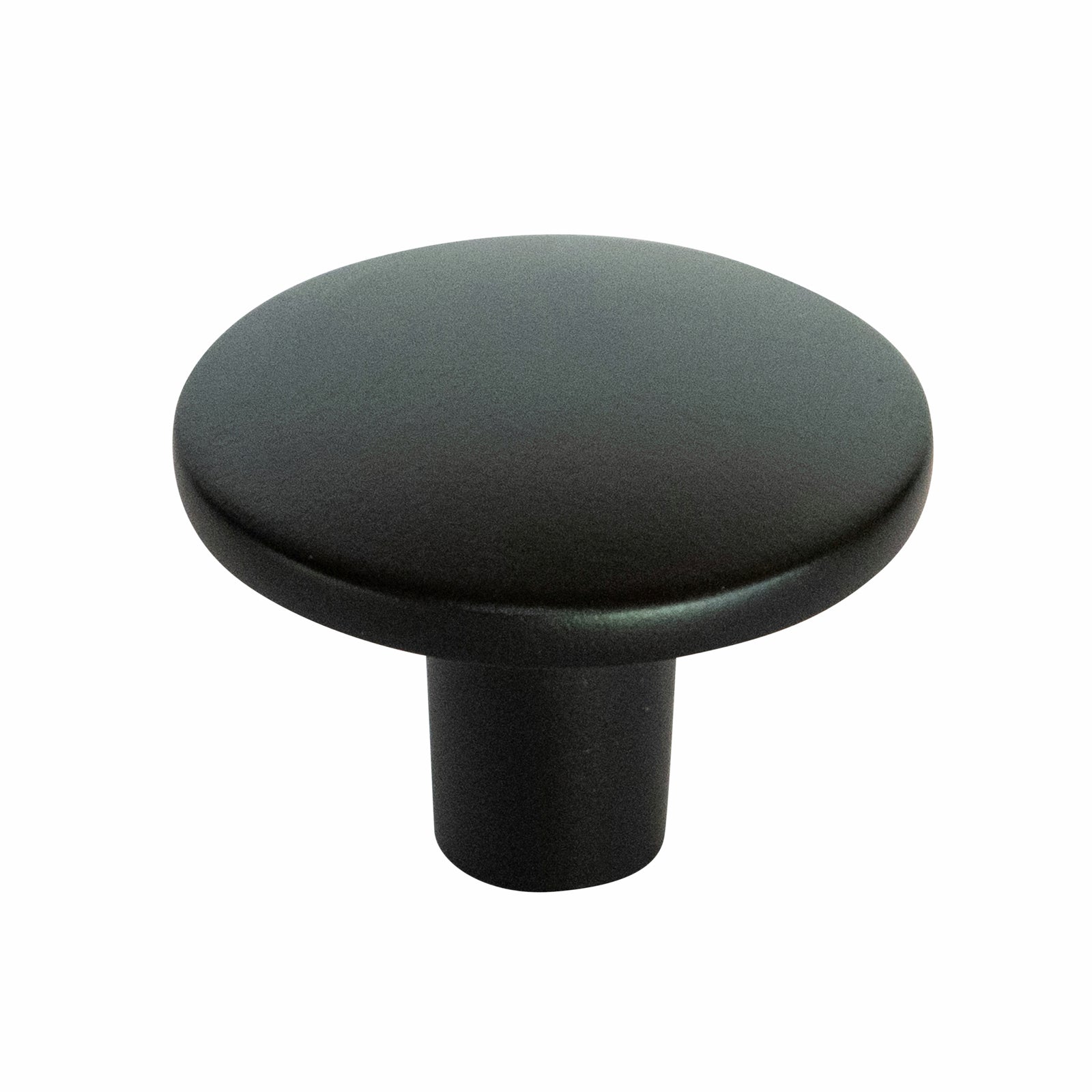 Taskmaster 37mm Matte Black Steel Cabinet Knob