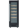 Cantina 20 Bottle Single Zone Wine Cabinet - Black, Double-Glazed Glass Door, 56L - CCWIS20B