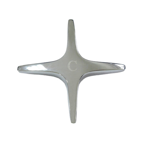 Shaw Mason Chrome Cross Style Star Tap Handle - Pair - 93mm x 203mm - Brass - SuperSaverAU - view 1