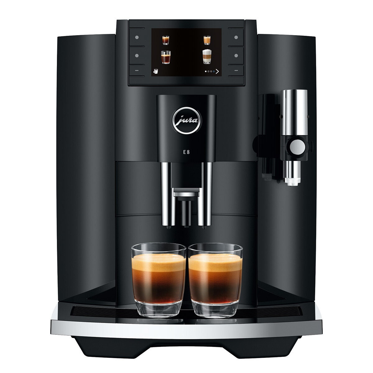 Jura E8 Automatic Coffee Machine - Up to 17 Specialty Coffees, 3.5-Inch Display - 15661