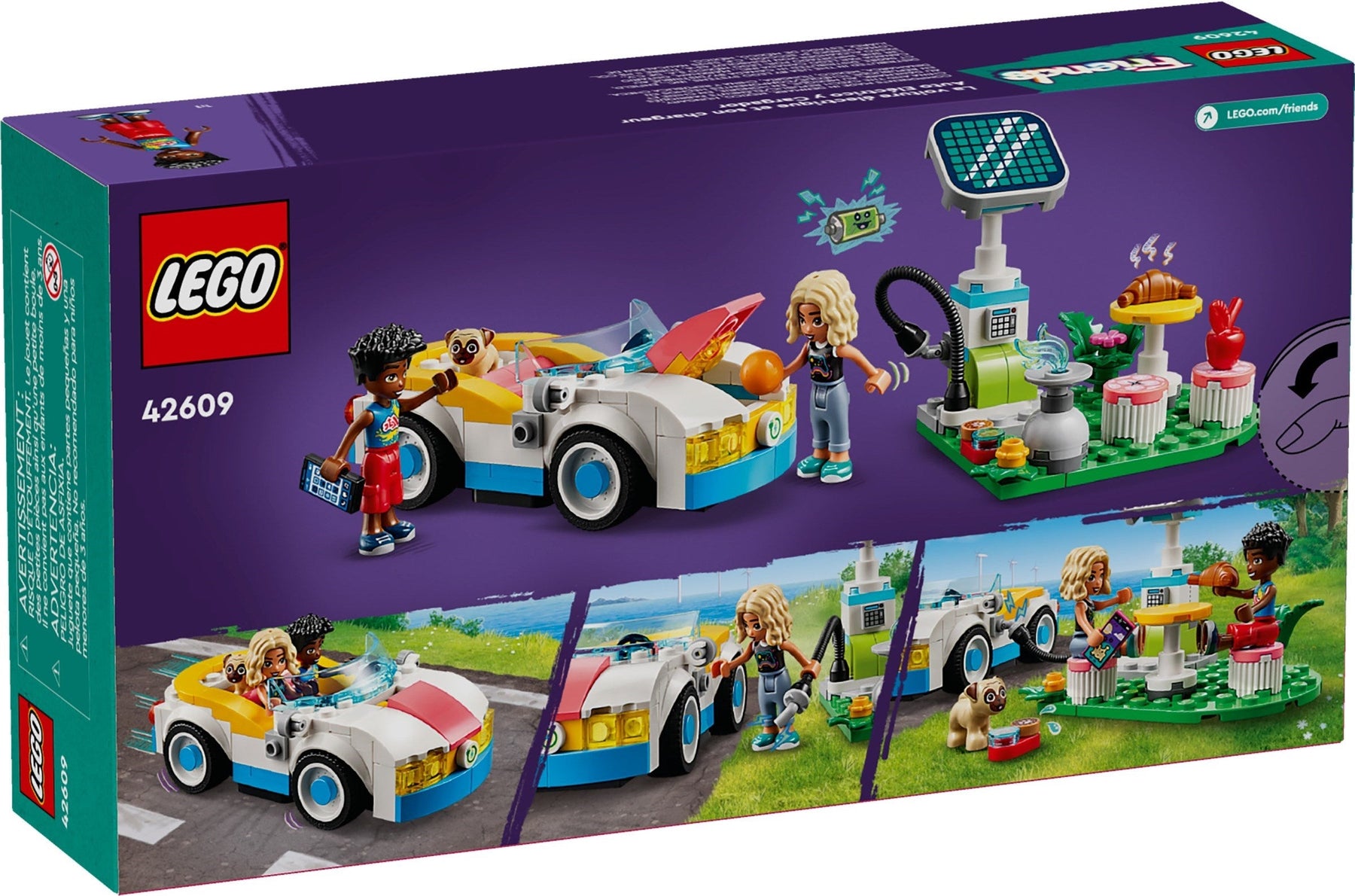 LEGO Friends 42609 Electric Car and Charger - SuperSaverAU - view 2