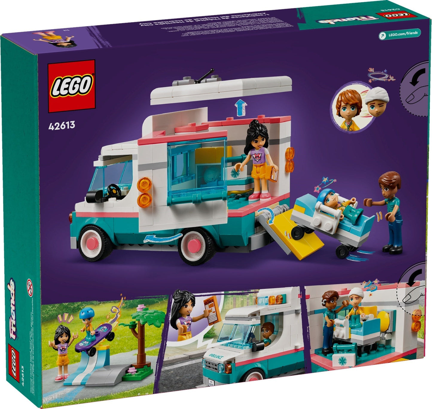 LEGO LEGO Friends Series 42613 Heartlake City Hospital Ambulance- Auzzi Store