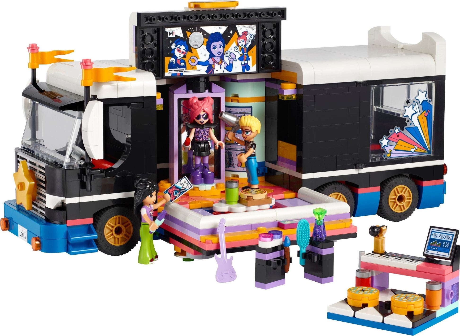 LEGO Friends Series 42619 Pop Star Music Tour Bus- Auzzi Store