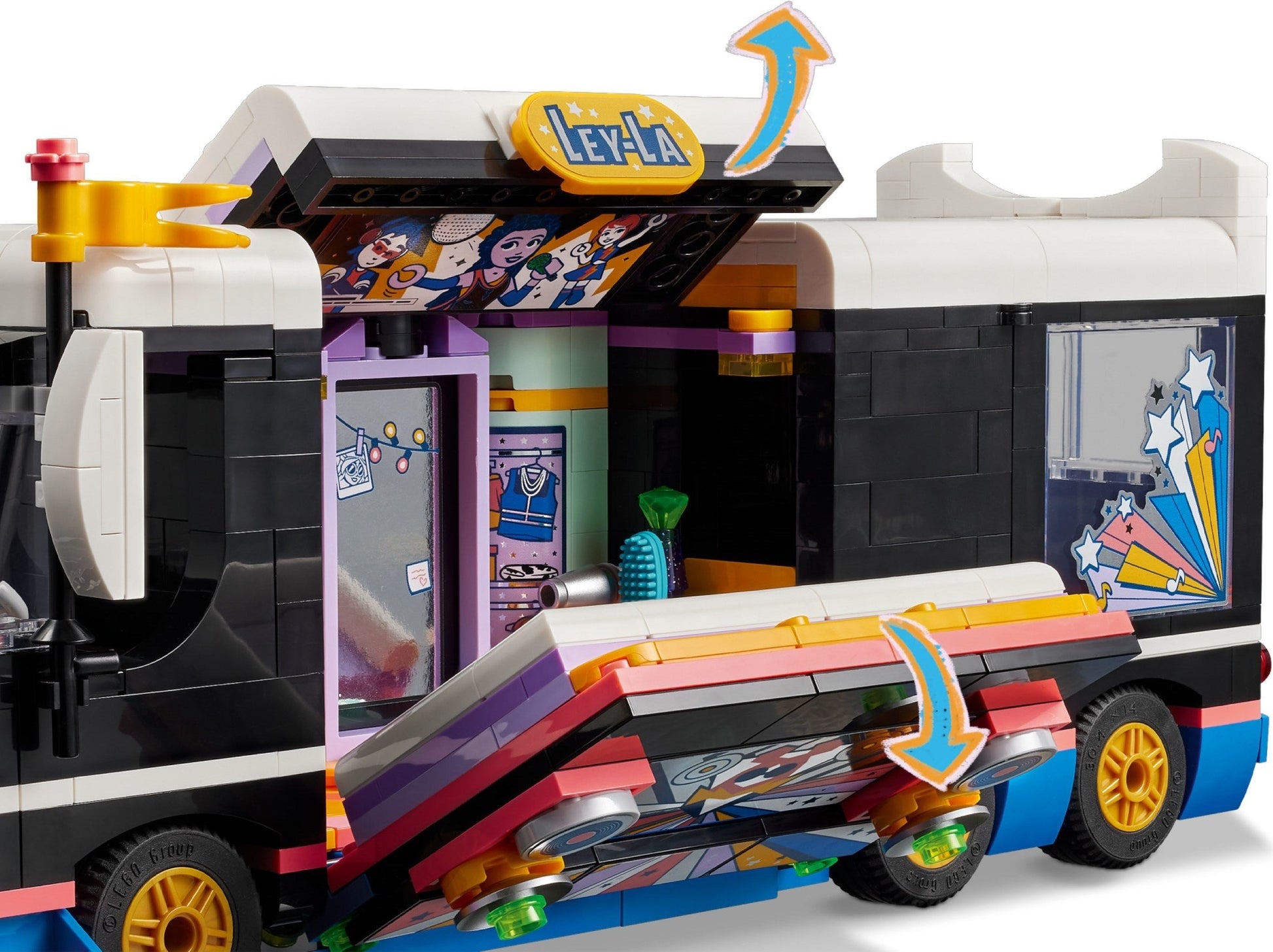 LEGO Friends Series 42619 Pop Star Music Tour Bus- Auzzi Store