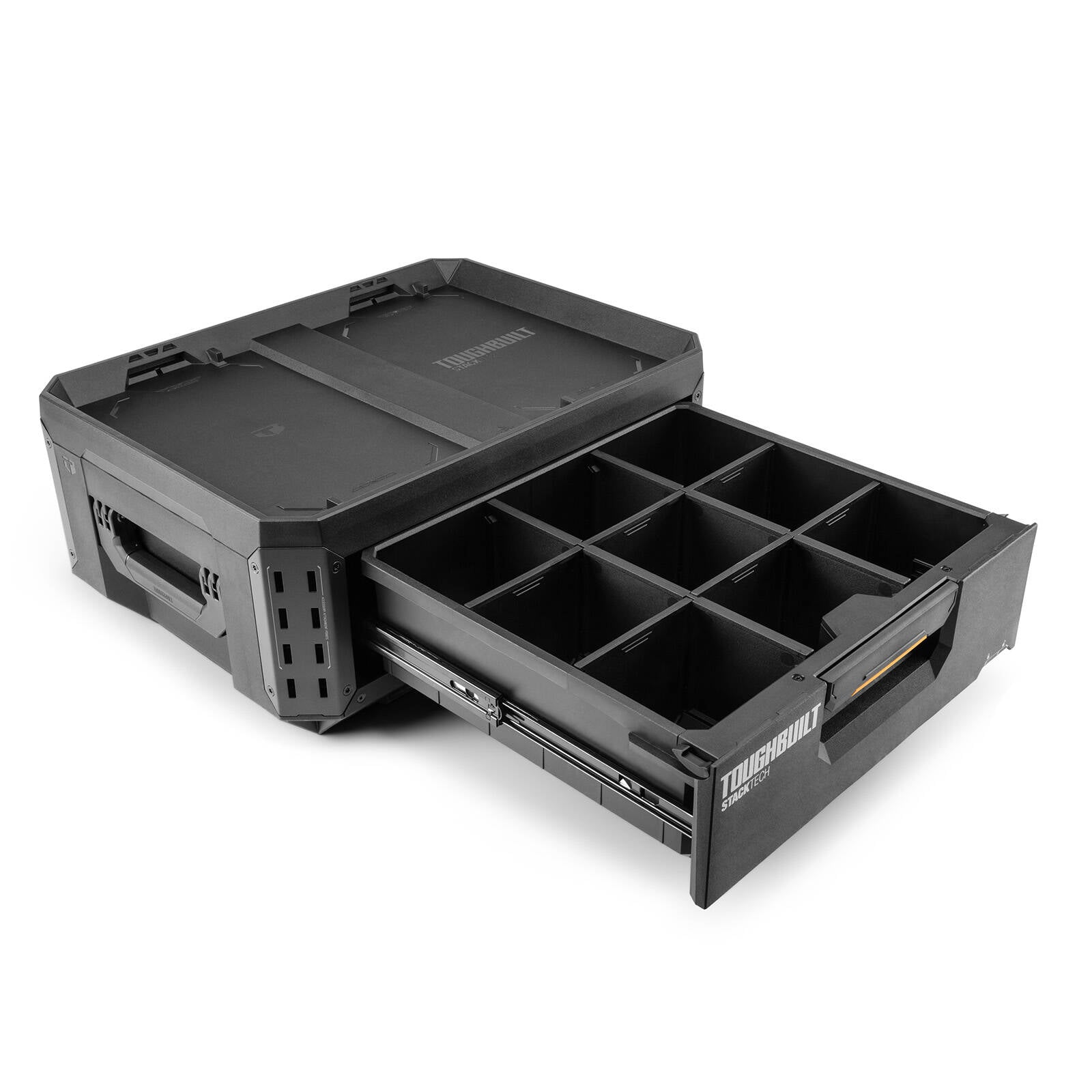ToughBuilt StackTech 1-Drawer Tool Box - Auto-Locking Modular Storage