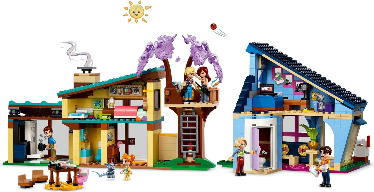LEGO Friends Series 42620 Olly and Paisley's Family Houses- Auzzi Store