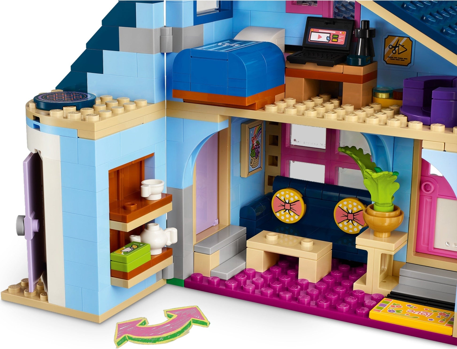 LEGO Friends Series 42620 Olly and Paisley's Family Houses- Auzzi Store