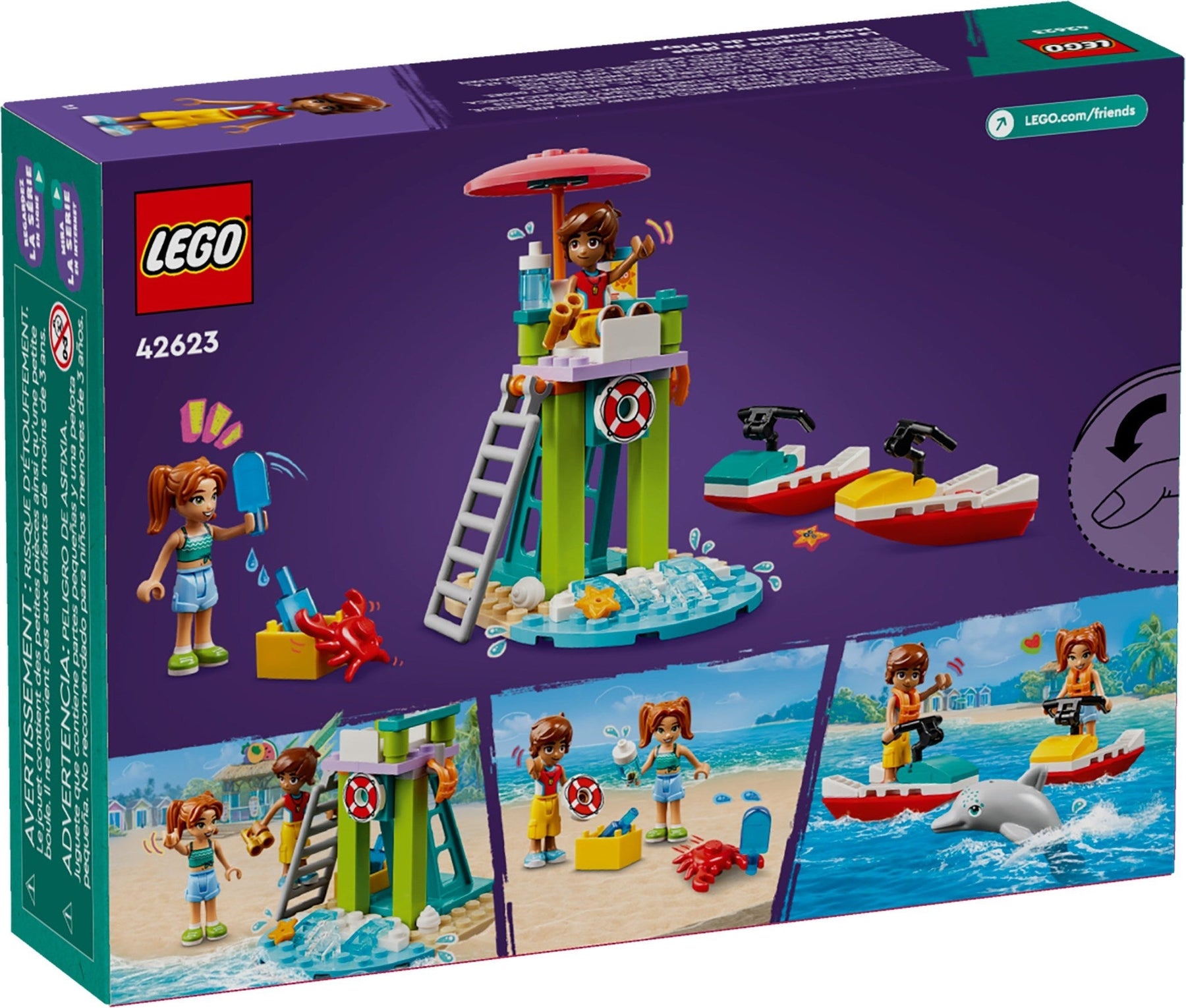 LEGO Friends 42623 Beach Water Scooter - SuperSaverAU - view 1