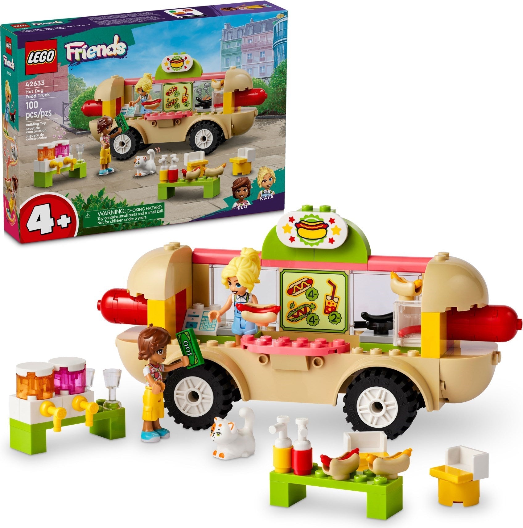 LEGO Friends 42633 Hot Dog Food Truck - SuperSaverAU - view 1