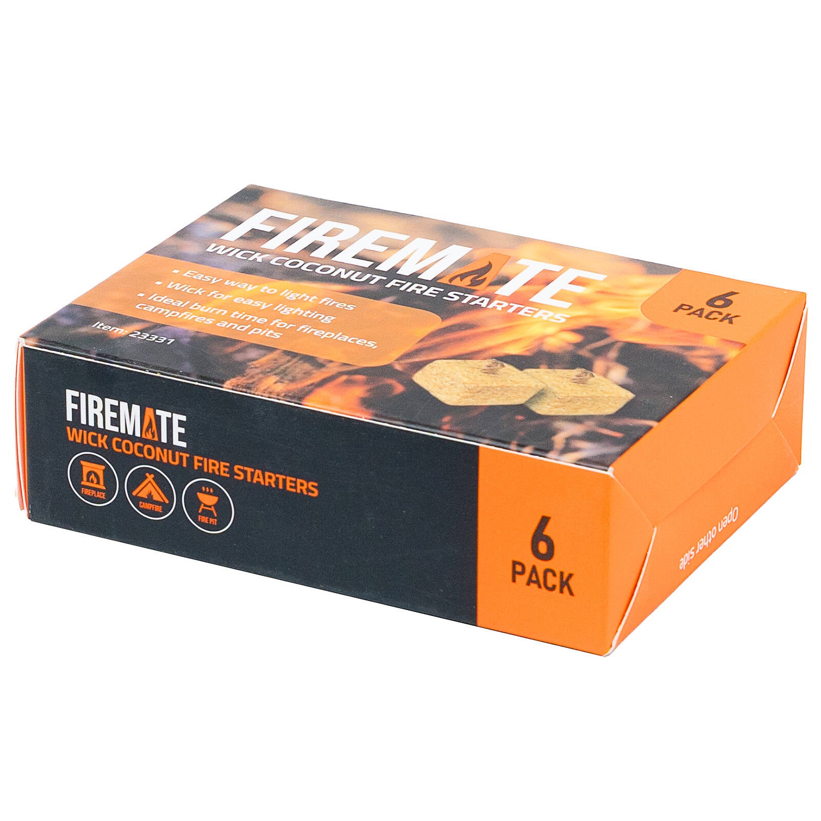 Firemate Wick Coconut Fire Starters - 6 Pack