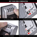 Master Lock Wall Mount Key Safe - 10 Keys - 76mm x 136mm - Durable Steel - SuperSaverAU - view 5