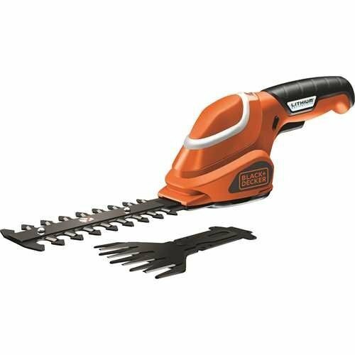 Black & Decker 7V Cordless Shear Shrubber Kit - Lithium-Ion Battery, 15cm Blade - GSL700-XE