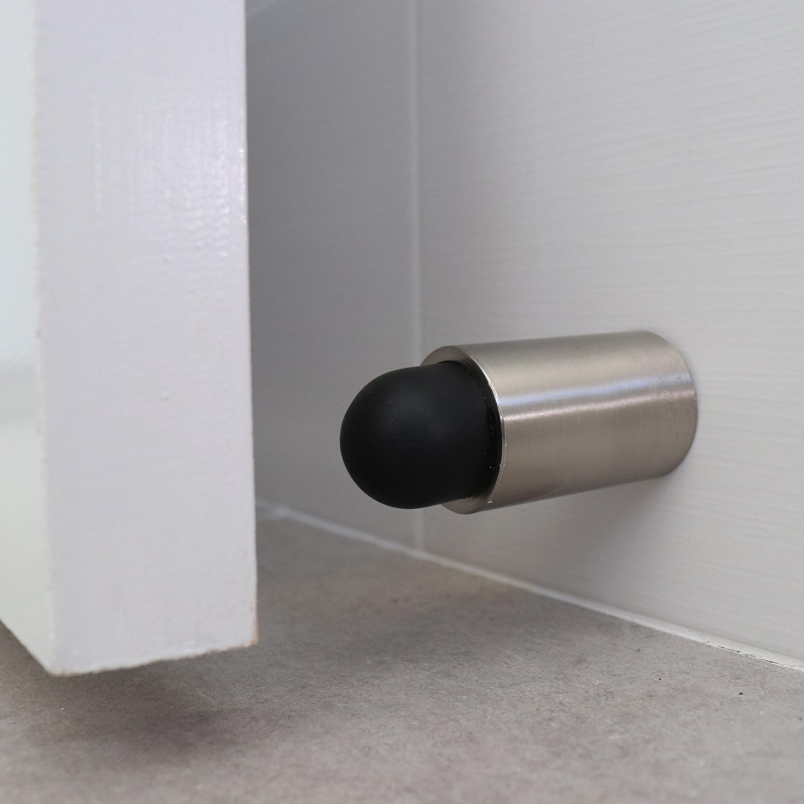 Adoored Aluminium Cannon Door Stop - Silver