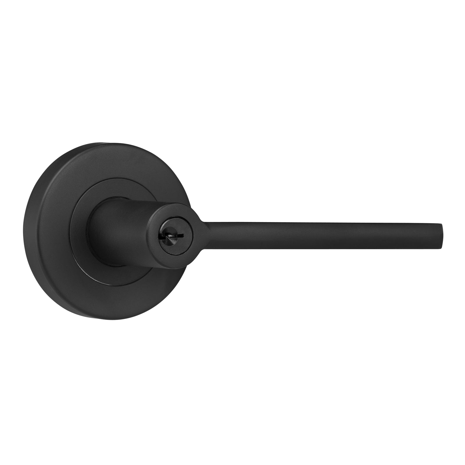 Lemaar Orba Entrance Set Black Zinc Keyed Exterior D Strike