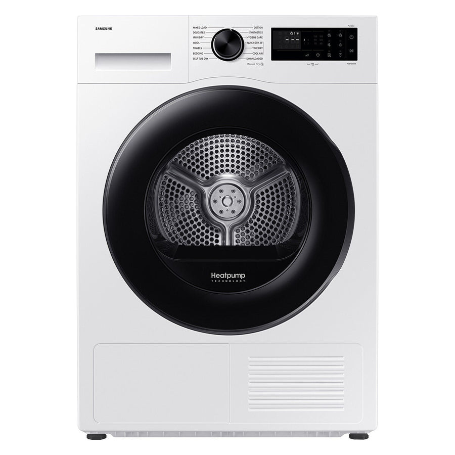 Samsung 9kg Smart Heat Pump Dryer - 9 Star Energy Rating - SmartThings Wi-Fi - White - DV90DGC4A0AE