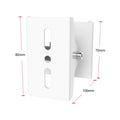Orion Security Camera Pole Mount - 360° Swivel - 75° Tilt - Aluminium - White - 100mm x 69mm x 85mm - SuperSaverAU - view 4