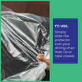 Packz Dining Chair Cover - 1200 x 1000 x 250mm - Clear - Reusable Protection - SuperSaverAU - view 4