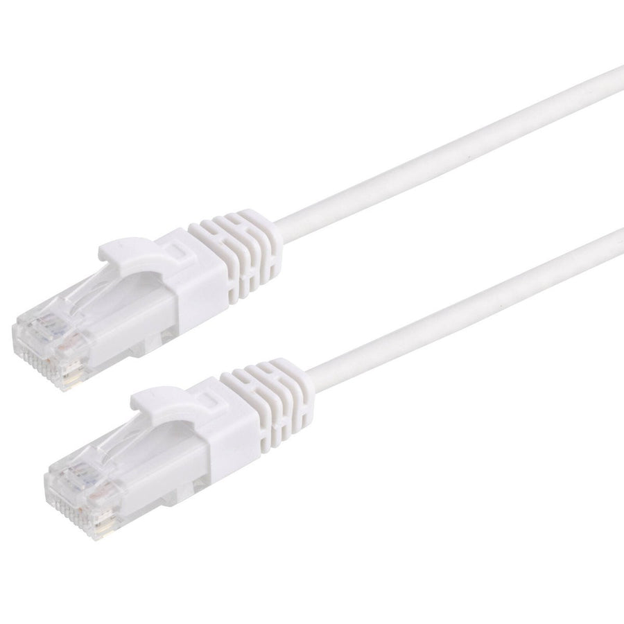 Antsig 1m Ultra Thin Cat6A RJ45 Ethernet Cable - 10Gbps - White - SuperSaverAU - view 1
