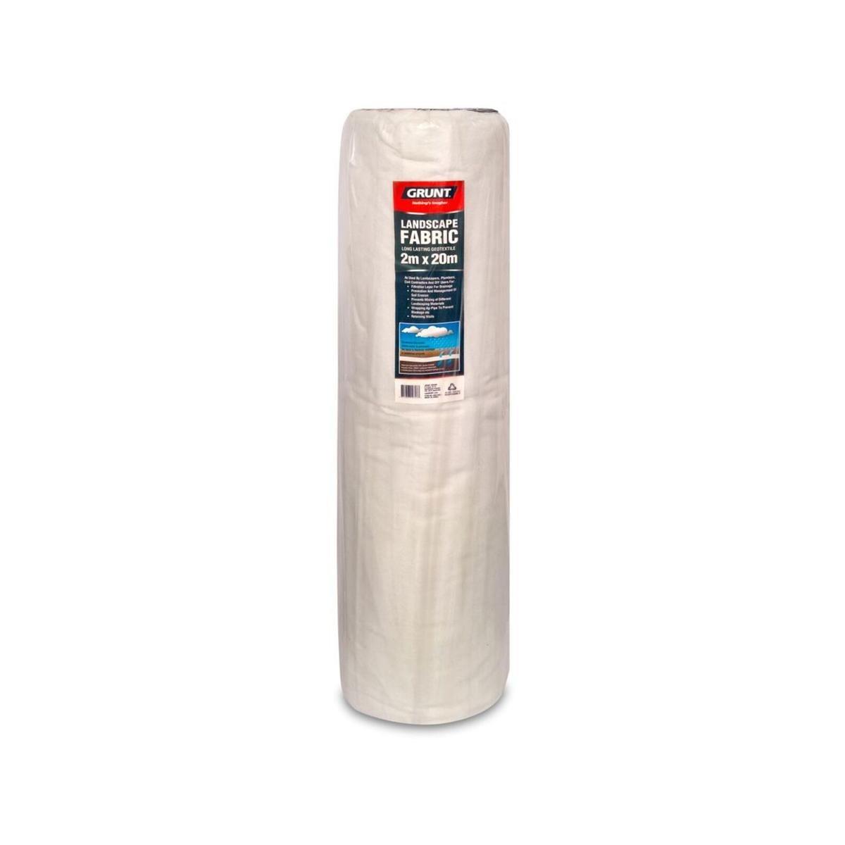 Grunt Non Woven Geotextile Membrane 2m x 20m Drain Mat Fabric - SuperSaverAU - view 1