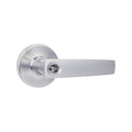 Gainsborough Neue Aurora Entrance Lever Set - Brushed Satin Chrome - 145mm x 67mm - Dual Sprung Latch - SuperSaverAU - view 1