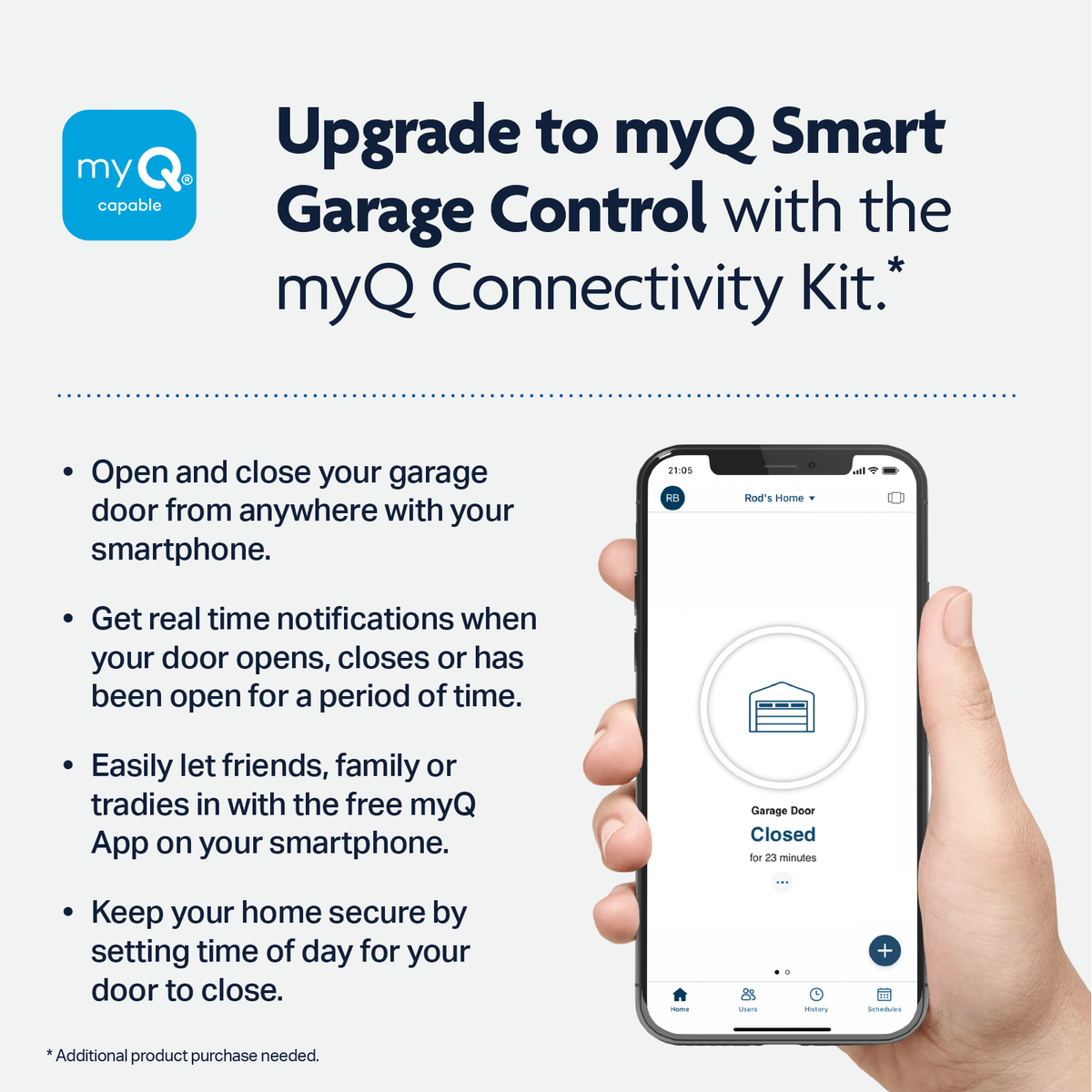 Chamberlain Rollerlift Roller Garage Door Opener - 1 Unit - 457mm x 170mm x 290mm - Remote-Controlled - Easy DIY Installation - Safety Features - SuperSaverAU - view 6
