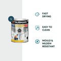 Taubmans 1L White Gloss All Weather Exterior Paint - Mould Resistant - Fast Drying - SuperSaverAU - view 2