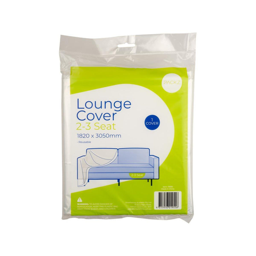Packz 2 3 Seater Lounge Cover 1820 x 3050mm - Clear - Reusable Protection - SuperSaverAU - view 1