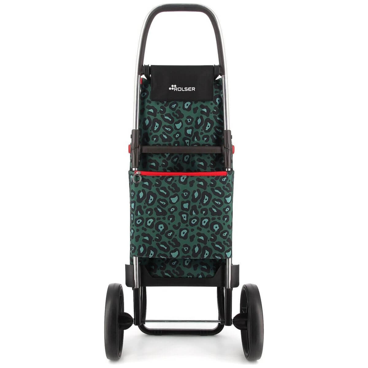 Rolser I-Max Wild big wheel folding trolley - Green aluminium chassis - Removable wheels - R-IMX568-1002