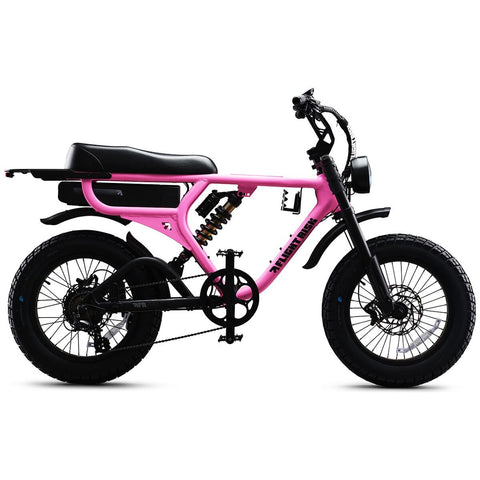 Flight Risk FR555 full-frame electric bike - 1000W motor, 52V 25Ah battery, Pink - FR-555PINK