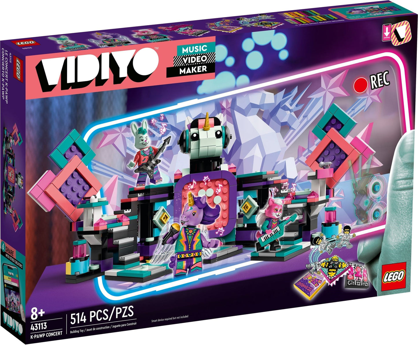 LEGO 43113 Vidiyo K-Pawp Concert Stage Building Set