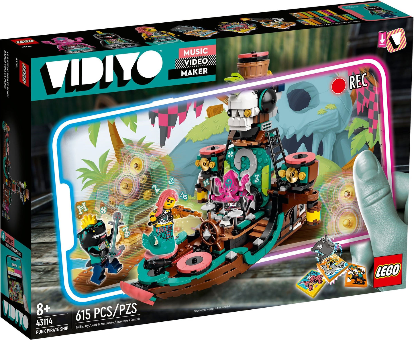 LEGO 43114 Vidiyo Punk Pirate Ship BeatBox