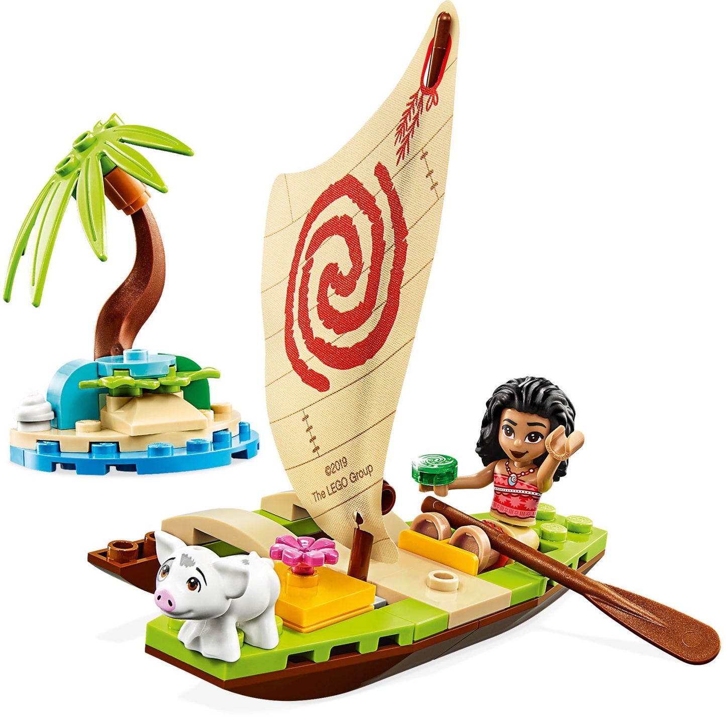 LEGO 43170 Moana's Ocean Adventure Sailboat Toy