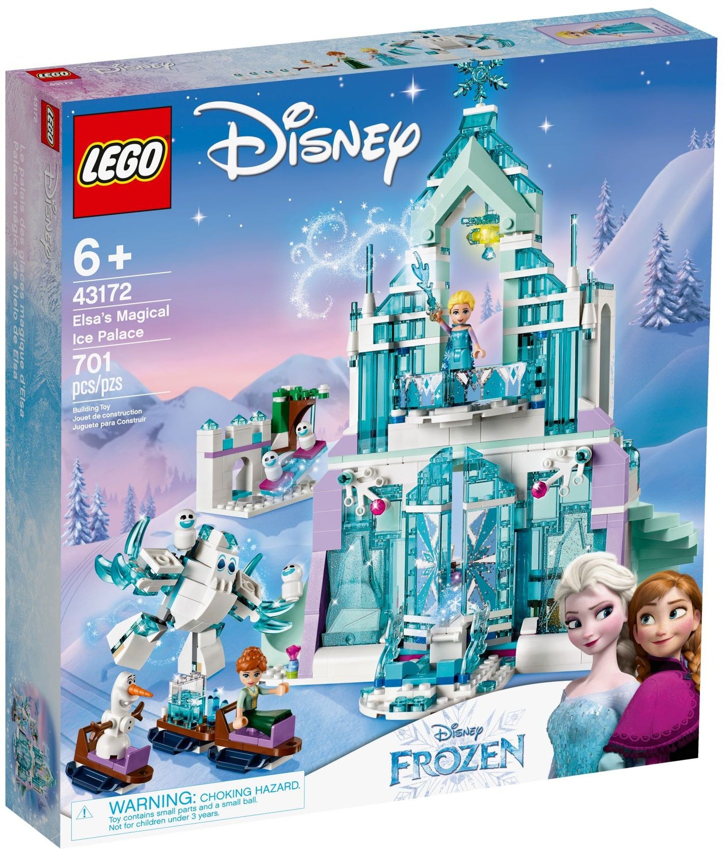 LEGO 43172 Elsa’s Ice Palace - Frozen Building Toy Set