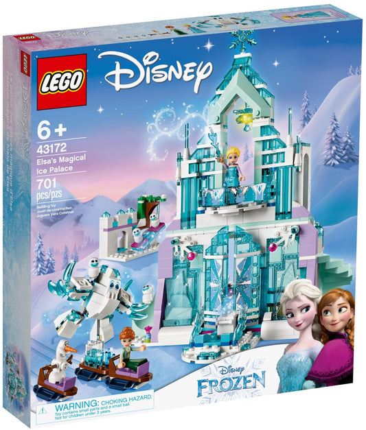 LEGO 43172 Elsa’s Ice Palace - Frozen Building Toy Set