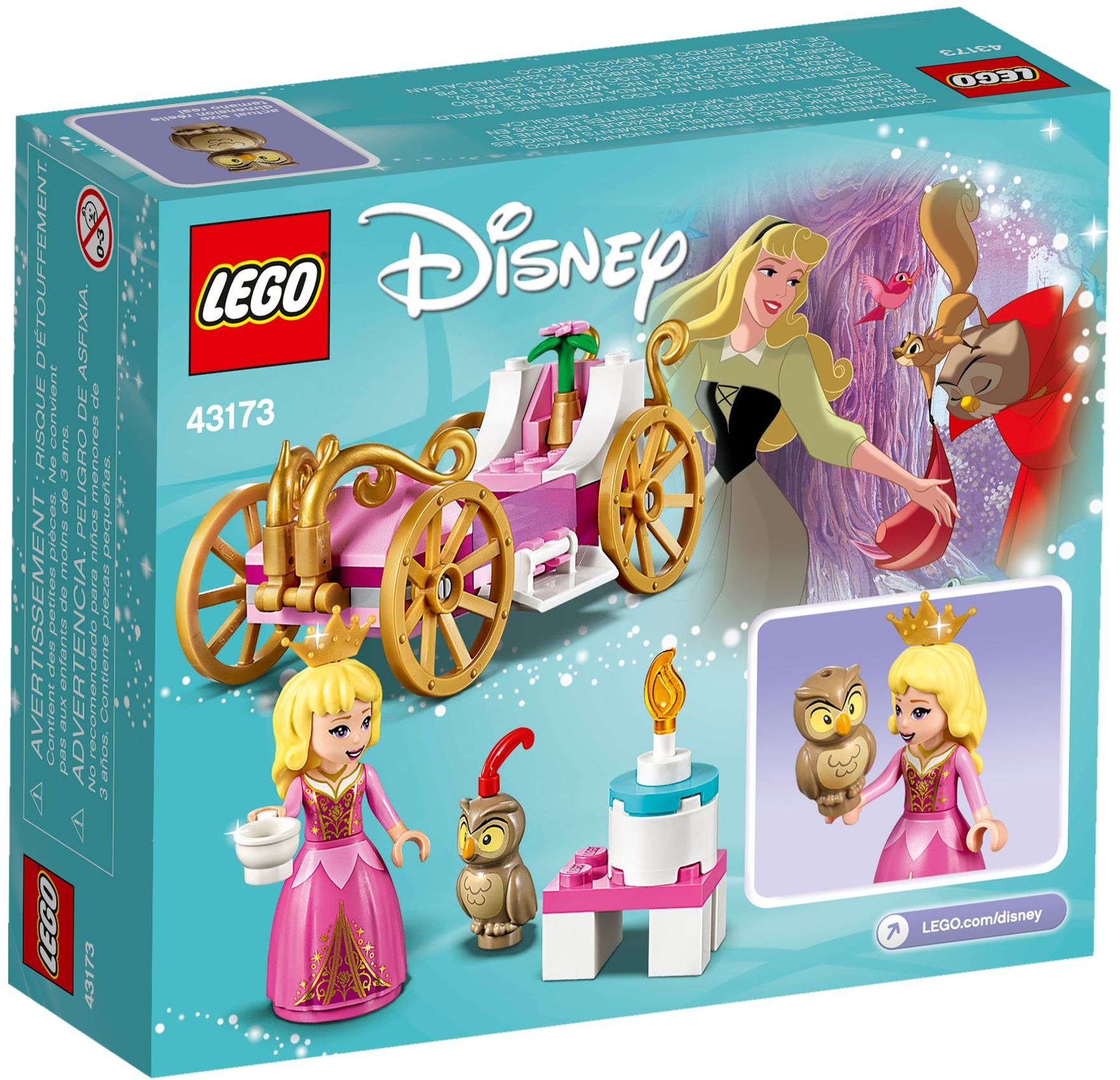 LEGO 43173 Aurora's Royal Carriage: Disney Princess Playset - SuperSaverAU - view 4