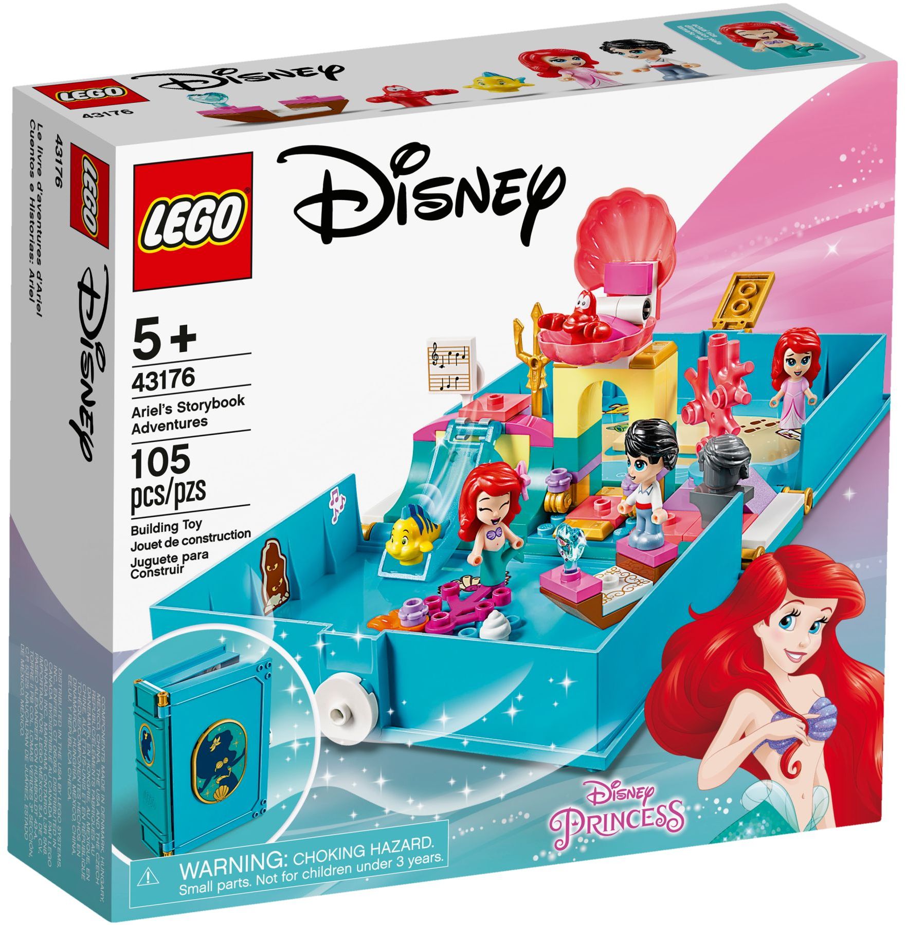 LEGO 43176 Ariel's Storybook Adventures | Disney Princess Playset - SuperSaverAU - view 1