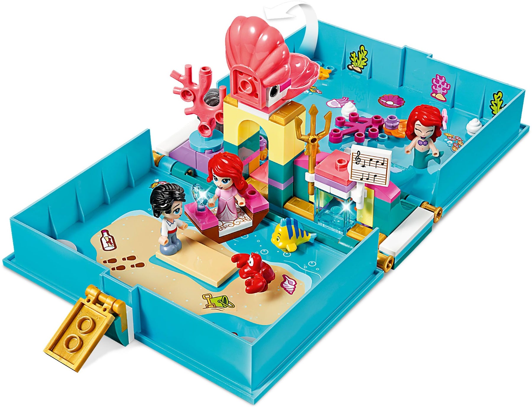 LEGO 43176 Ariel's Storybook Adventures | Disney Princess Playset - SuperSaverAU - view 3