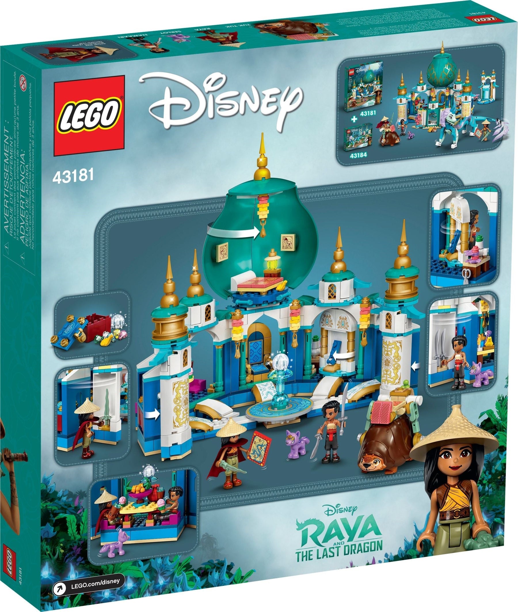 LEGO 43181 Raya's Heart Palace - Disney's Raya and the Last Dragon - SuperSaverAU - view 3