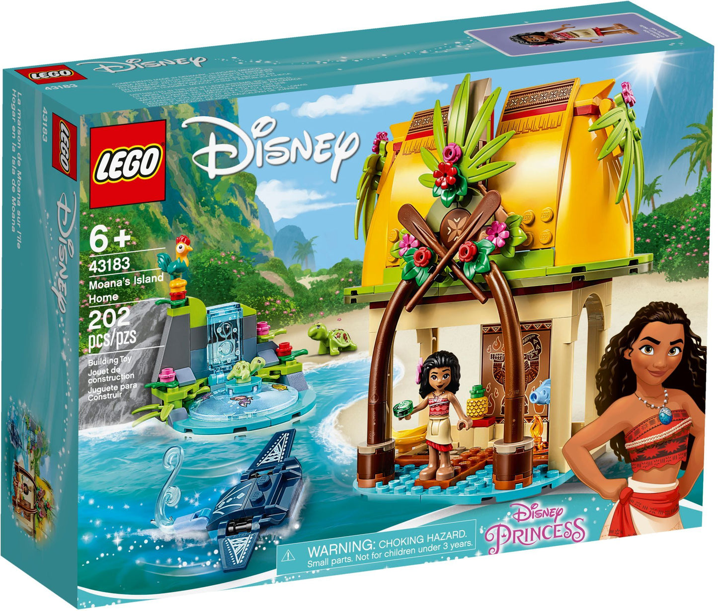 LEGO 43183 Moana's Island Home Playset - Disney Princess Toy